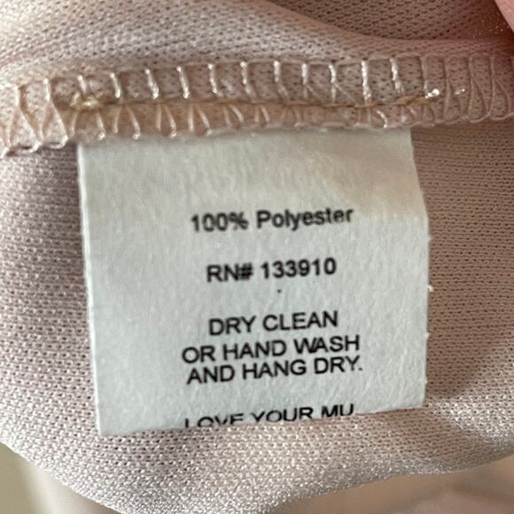 Show Me Your MuMu Caitlin Ruffle Dusty Blush Crisp Maxi Bridesmaid Dress S NWOT - Picture 6 of 12